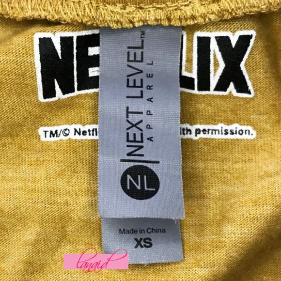 Netflix Stranger Things Hawkins Indiana Next Level Apparel Burnout Slub Tank XS - Picture 6 of 9
